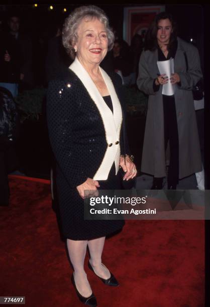 Alfred Hitchcock's daughter Patricia attends the screening of "Vertigo" at the Ziegfeld Theater October 4, 1996 in New York City. The film, directed...