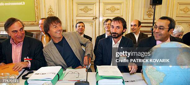 French League for the Protection of Birds President Allain Bougrain-Dubourg, Environmental campaigners Nicolas Hulot , Foret de France Nature...