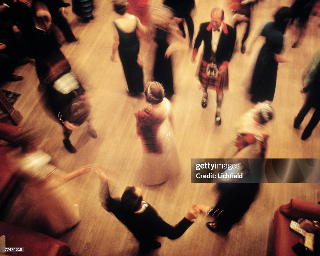 The Queen dancing at Ghillies Ball