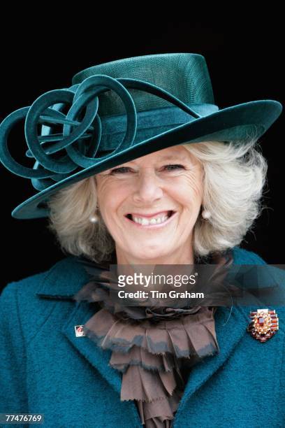 Camilla, Duchess of Cornwall, Patron of the 7th Armoured Division, attends a special commemoration at the 7th Armoured Division Memorial, Thetford...