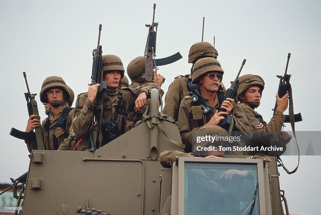 African Commandos Members of the South African Defence Force , April 1994. In 1994, the ...