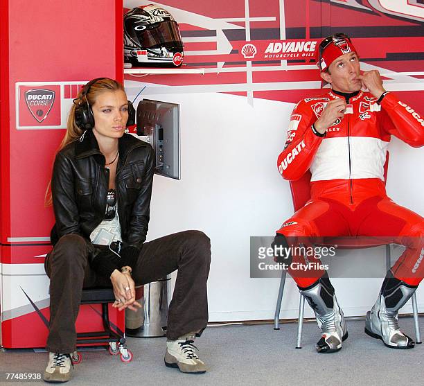 In picture Sete Gibernau and wife Esther Canadas