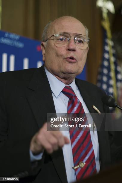 Oct. 18: House Energy and Commerce Chairman John D. Dingell, D-Mich., during a news conference after the House on Thursday failed, as expected, to...