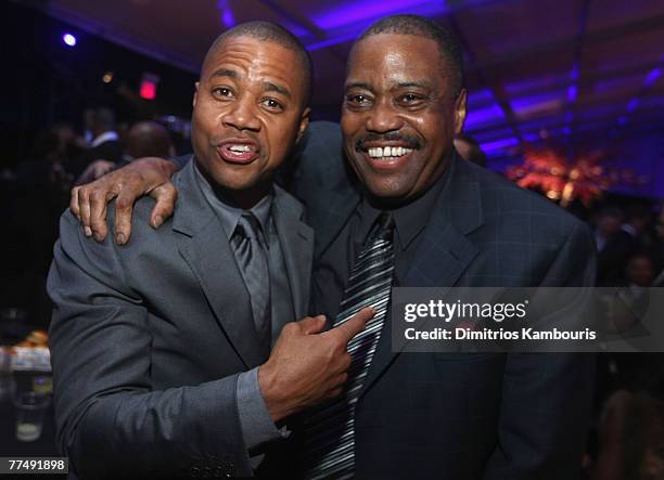 Cuba Gooding Jr and Cuba Gooding Sr. Attend at the after party for "American Gangster" New York City Premiere at The Apollo Theater on October 19,...