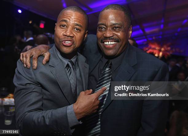 Cuba Gooding Jr and Cuba Gooding Sr. Attend at the after party for "American Gangster" New York City Premiere at The Apollo Theater on October 19,...