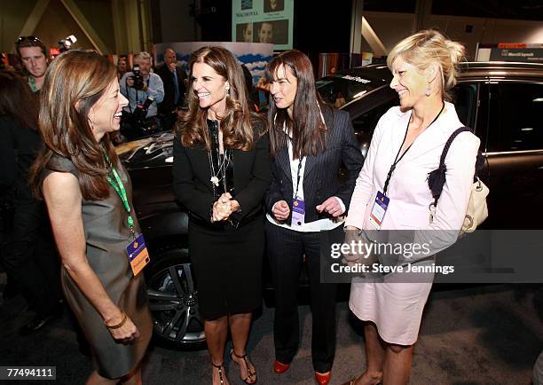 The Women's Conference Executive Director Erin Mulcahy Stein, First Lady Maria Shriver, Dr. Petra Hackenberg-Wiedl and Audi's Manager Lifestyle...