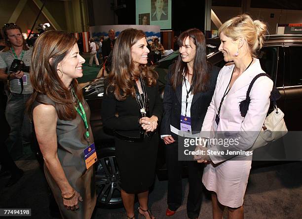 The Women's Conference Executive Director Erin Mulcahy Stein, First Lady Maria Shriver, Dr. Petra Hackenberg-Wiedl and Audi's Manager Lifestyle...