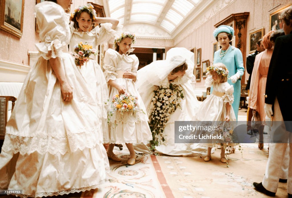 Princess of Wales with her Bridesmaids