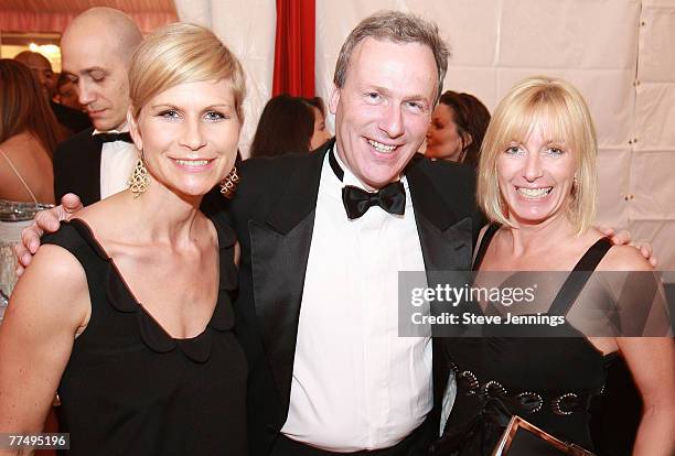 Anja Kaehny, Matthias Braun and Simone Vollmer at the 19th Annual Best Buddies Ball on October 20, 2007 in Potomac, Maryland.