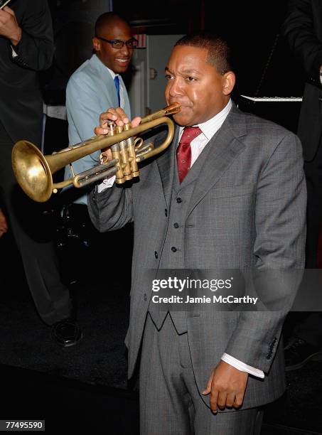 Wynton Marsalis performs at the Movado Celebrates 60 Years of Modern Design and the 2007 Future Legends Awards Recipients Event at The Cooper-Hewitt...