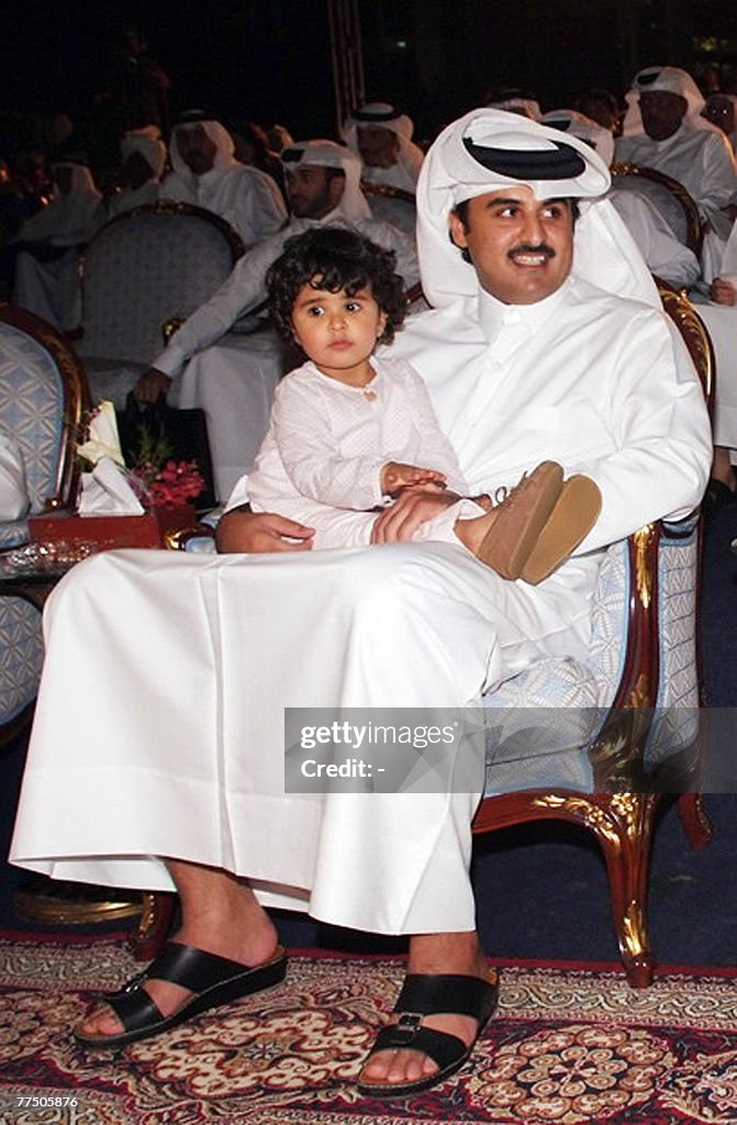 Qatar's Crown Prince and President of th