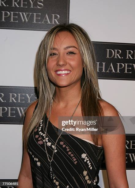 Actress Lauren C. Mayhew arrives at the launch party for Dr. Robert Rey's Shapewear hosted by Carmen Electra and Denise Richards held at Hollywood...