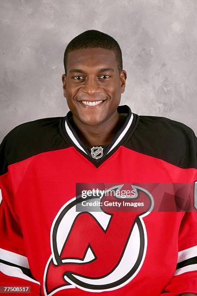 Kevin Weekes of the New Jersey Devils poses for his 2007 NHL headshot at photo day in East Rutherford, New Jersey.