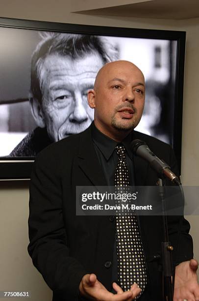 Piers Bannister of Amnesty International speaks at the 'In Prison My Whole Life' after-party in aid of Amnesty International at the Soho House club...