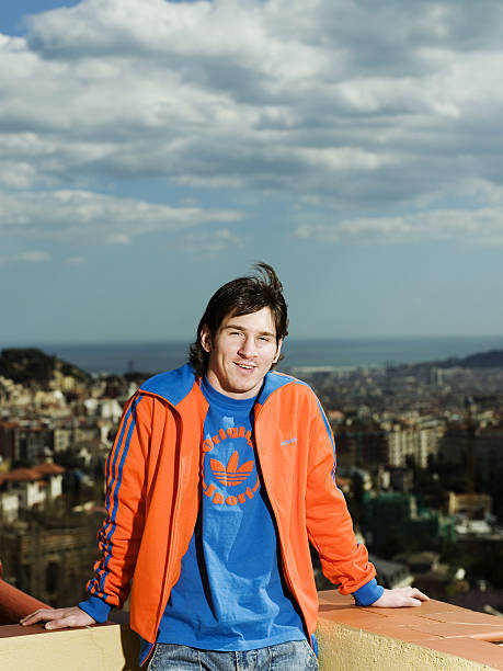 Footballer Lionel Messi poses for a portrait shoot in Barcelona on February 1, 2006.