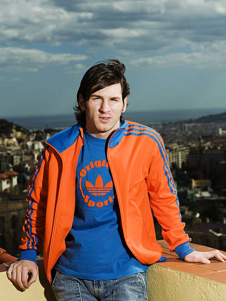 Footballer Lionel Messi poses for a portrait shoot in Barcelona on February 1, 2006.
