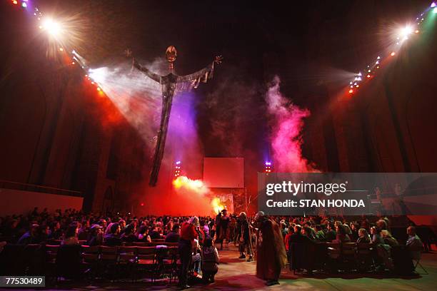 The "Halloween Extravaganza & Procession of the Ghouls in The Cathedral Church of St. John the Divine" is presented 26 October 2007 in New York. The...