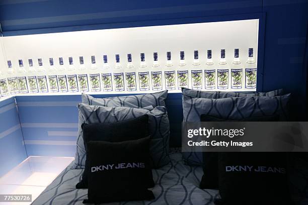 Guests attend a party hosted by DKNY Jeans and DETAILS magazine with a performance by Matthew Dear at the Stoli Hotel October 26, 2007 in Chicago,...