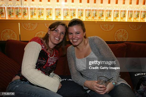 Guests attend a party hosted by DKNY Jeans and DETAILS magazine with a performance by Matthew Dear at the Stoli Hotel October 26, 2007 in Chicago,...