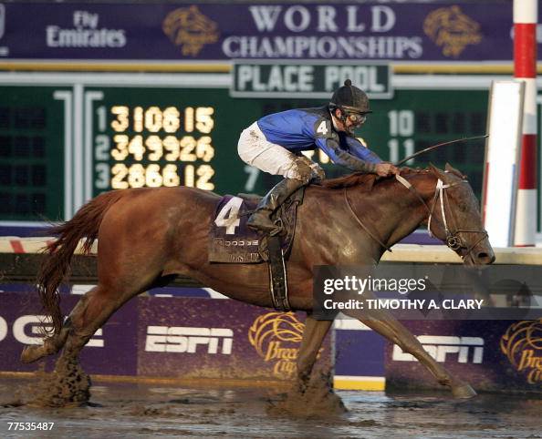 Curlin with jockey Robby Albarado aboard Curlin with jockey Robby Albarado aboard