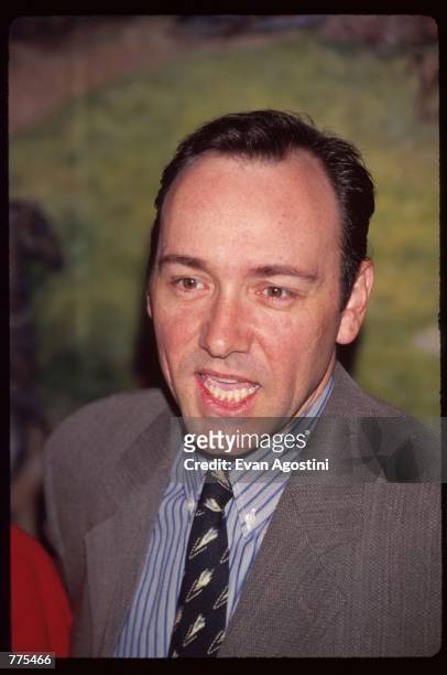 Best Supporting Actor recipient Kevin Spacey stands at the National Board of Review Awards February 26, 1996 in New York City. The NBR, which...