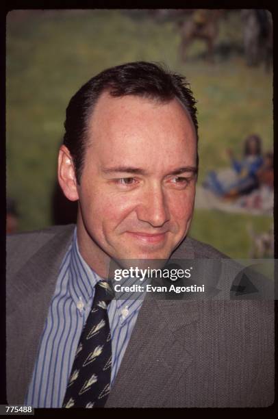 Best Supporting Actor recipient Kevin Spacey stands at the National Board of Review Awards February 26, 1996 in New York City. The NBR, which...