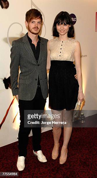 Sophie Ellis-Bextor and Richard Jones arrive at the Music Industry Trusts' Awards 2007 where Kylie Minogue is to receive an award for lifetime...