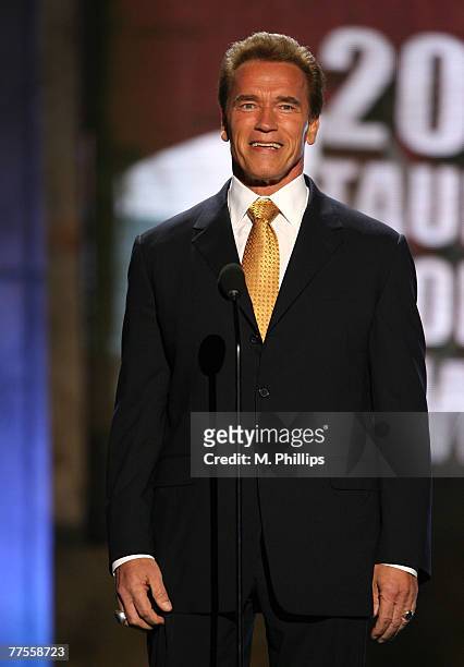 California Governor Arnold Schwarzenegger, presenter