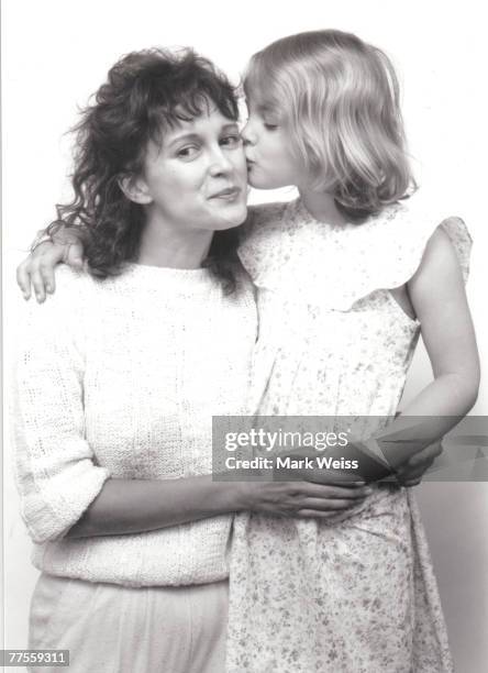 Drew Barrymore with mother Jaid Barrymore. File photo promoting the motion picture "E.T." in 1982.