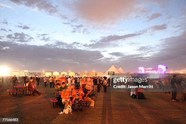 General atmosphere at the Vegoose Music Festival 2007 at Sam Boyd Stadium on October 27, 2007 in Las Vegas, Nevada.