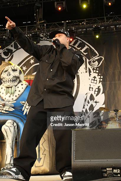 Rapper B-Real of "Cypress Hill" performs during the Vegoose Music Festival 2007 at Sam Boyd Stadium on October 27, 2007 in Las Vegas, Nevada.