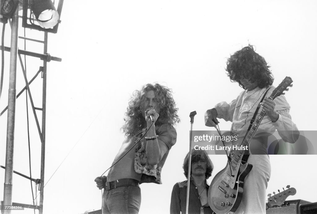 'Led Zeppelin' performs at Kezar Stadium