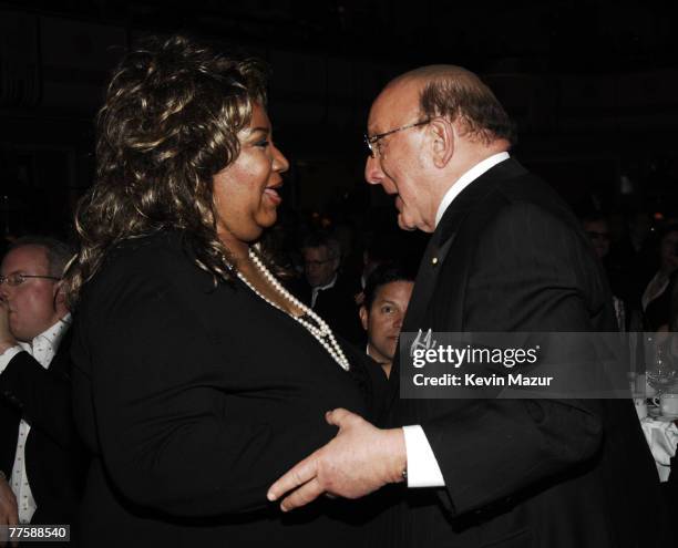 Aretha Franklin and Clive Davis, Chairman and CEO BMG US *EXCLUSIVE*