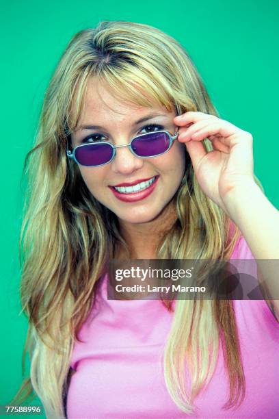 Pop Singer Britney Spears Poses at Walt Disney World June 15, 1999 in Orlando FL.