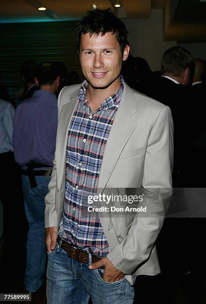 Jason Dundas attends the official Telstra launch for T at the Telstra Building on October 31, 2007 in Sydney, Australia.