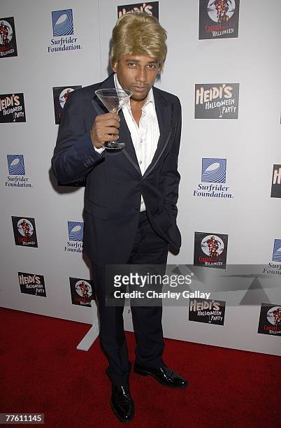 Actor Hill Harper attends Heidi Klum's 8th Annual Halloween Party at The Green Door on October 31, 2007 in Los Angeles, California.