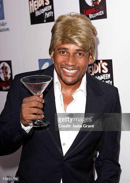 Actor Hill Harper arrives at Heidi Klum's Halloween Party at The Green Door on October 31, 2007 in Hollywood, California.