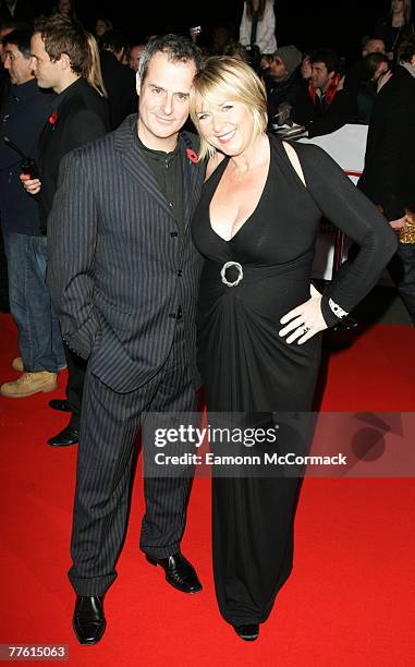 Fern Britten and Phil Vickery arrives for the National Television Awards at the Royal Albert Hall on 31 October 2007 in London England.