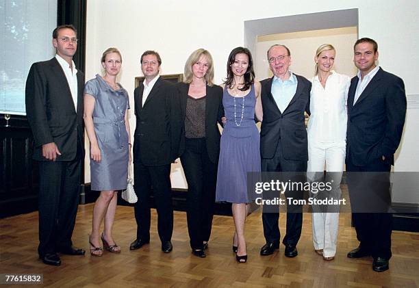 News Corporation Chairman and CEO Rupert Murdoch photographed with his nearest and dearest at a private family gathering in London's National...
