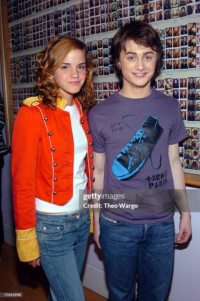 Daniel Radcliffe and Emma Watson Visit MTV's "TRL" - May 24, 2004