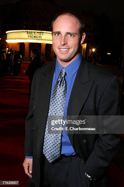 Producer Barrett Stuart at the Warner Bros. Premiere of "Rails & Ties" at the Steven J Ross Theater on October 23, 2007 in Burbank, California.