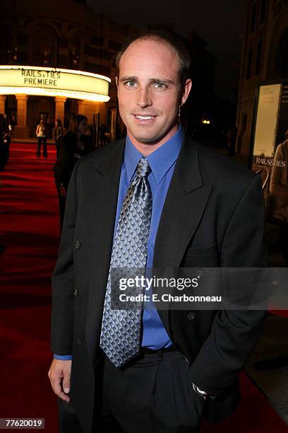 Producer Barrett Stuart at the Warner Bros. Premiere of "Rails & Ties" at the Steven J Ross Theater on October 23, 2007 in Burbank, California.