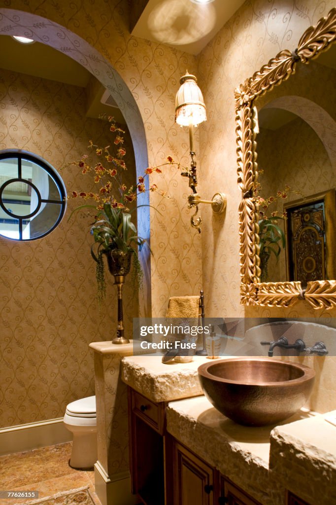Bathroom with Circular Window