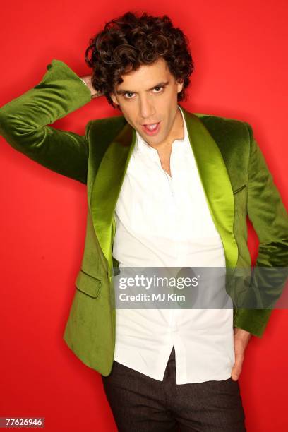 Recording artist Mika poses in the Studio during the MTV Europe Music Awards 2007 at the Olympiahalle on November 1, 2007 in Munich, Germany.