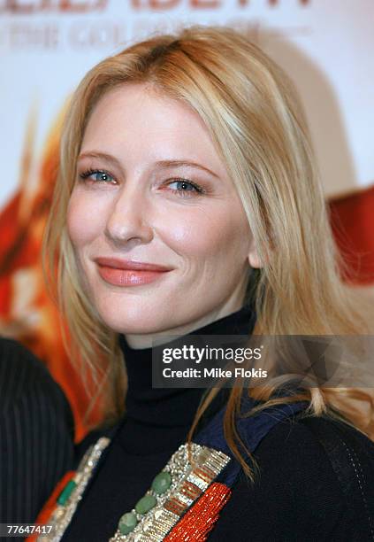 Actress Cate Blanchett attends the photo call for "Elizabeth: The Golden Age" at The Sydney Theatre on November 2, 2007 in Sydney, Australia.