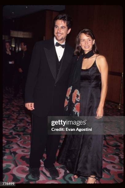 Actor Jonathan Silverman stands with his girlfriend Anna Lee at the fourth annual Michael Awards fashion gala April 22, 1996 in New York City. The...