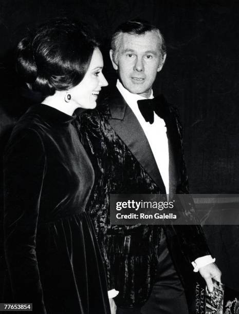 Johnny Carson and Joanna Carson