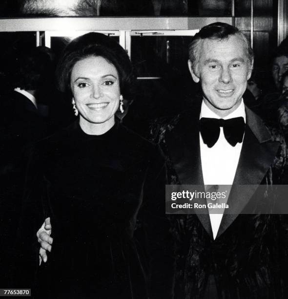 Johnny Carson and Joanna Carson