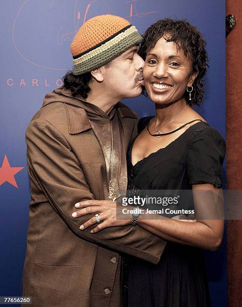 Carlos Santana and Deborah Santana