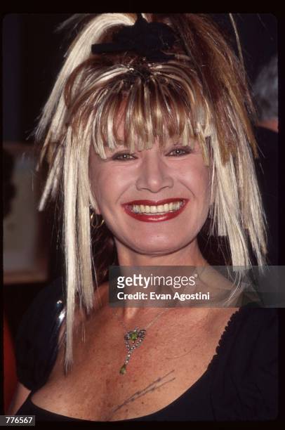Fashion designer Betsey Johnson attends the Collection Rouge DIFFA fashion benefit April 24, 1996 in New York City. DIFFA was started in 1984 in New...